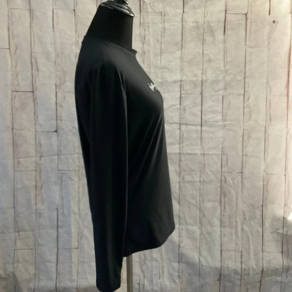 O'Neill Size Large Black Logo Long Sleeve Rashguard Swim Top